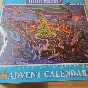 Christmas Advent Calendar Jigsaw puzzles 1008 pieces Sealed